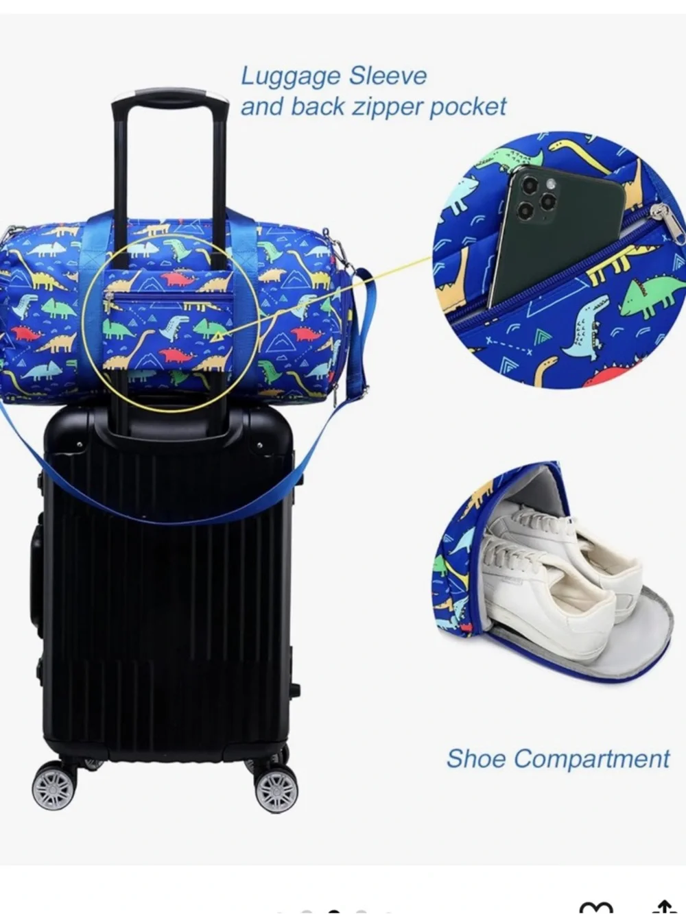 💙 New Kids Duffel Overnight Bag💙 - Picture 4 of 8